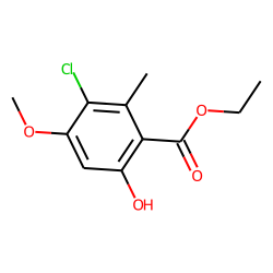 Ethyl 3-chloro-6-hydroxy-4-methoxy-2-methylbenzoate