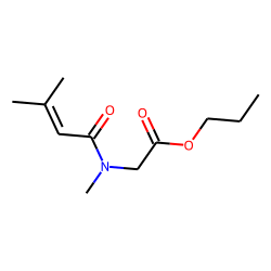 Sarcosine, N-(3-methylbut-2-enoyl)-, propyl ester