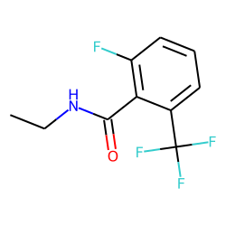 Benzamide, 6-trifluoromethyl-2-fluoro-N-ethyl-