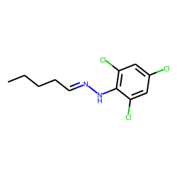 Pentanal, 2,4,6-trichlorophenyl hydrazone, #1