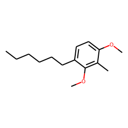 Benzene, 1,3-dimethoxy-4-hexyl-2-methyl