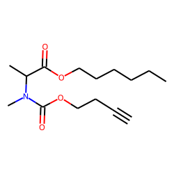 DL-Alanine, N-methyl-N-(byt-3-yn-1-yloxycarbonyl)-, hexyl ester