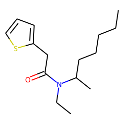 Acetamide, 2-(2-thiophenyl)-N-ethyl-N-hept-2-yl-