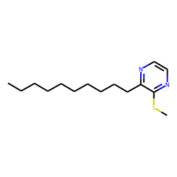 Pyrazine, 2-decyl-3-methylthio