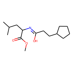 l-Leucine, N-(3-cyclopentylpropionyl)-, methyl ester
