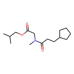 Sarcosine, N-(3-cyclopentylpropionyl)-, isobutyl ester