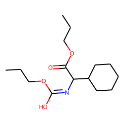 Glycine, 2-cyclohexyl-N-propoxycarbonyl-, propyl ester