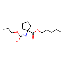 1-Aminocyclopentanecarboxylic acid, N-(propoxycarbonyl)-, pentyl ester