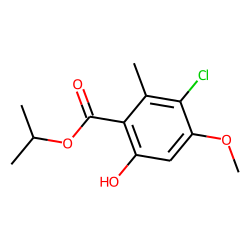 Isopropyl 3-chloro-6-hydroxy-4-methoxy-2-methylbenzoate