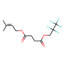 Succinic acid, 3-methylbut-2-en-1-yl 2,2,3,3,3-pentafluoropropyl ester