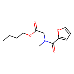Sarcosine, N-(2-furoyl)-, butyl ester