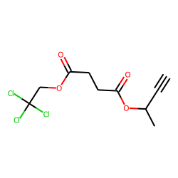 Succinic acid, but-3-yn-2-yl 2,2,2-trichloroethyl ester