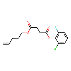 Succinic acid, 2-chloro-6-fluorophenyl pent-4-en-1-yl ester