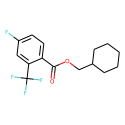 4-Fluoro-2-trifluoromethylbenzoic acid, cyclohexylmethyl ester