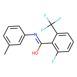 2-Fluoro-6-trifluoromethylbenzamide, N-(3-methylphenyl)-