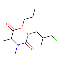 DL-Alanine, N-methyl-N-(3-chloro-2-methylpropoxycarbonyl)-, propyl ester