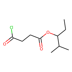Succinic acid, monochloride 2-methylpent-3-yl ester