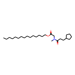 Sarcosine, N-(3-cyclopentylpropionyl)-, pentadecyl ester
