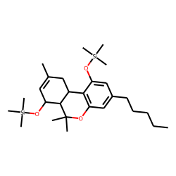 Silane, [(6a,7,10,10a-tetrahydro-6,6,9-trimethyl-3-pentyl-6H-dibenzo[b,d]pyran-1,7-diyl)bis(oxy)]bis[trimethyl-, [6aR-(6a«alpha»,7«alpha»,10a«beta»)]-