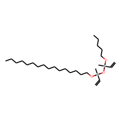 Silane, methylvinyl(pentyloxy)(methylvinylhexadecyloxysilyloxy)-