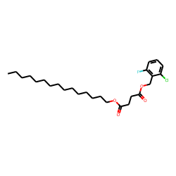 Succinic acid, 2-chloro-6-fluorobenzyl pentadecyl ester