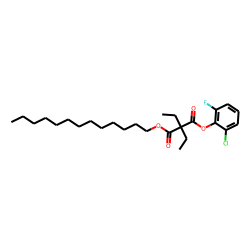 Diethylmalonic acid, 2-chloro-6-fluorophenyl tridecyl ester