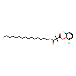 Dimethylmalonic acid, 2-chloro-6-fluorophenyl pentadecyl ester