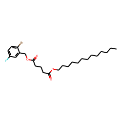 Glutaric acid, 2-bromo-5-fluorobenzyl tridecyl ester