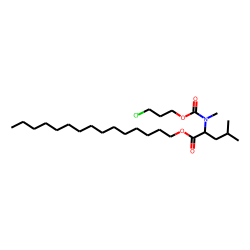 L-Leucine, N-methyl-N-(3-chloropropoxycarbonyl)-, pentadecyl ester