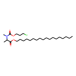 DL-Alanine, N-methyl-N-(3-chloropropoxycarbonyl)-, octadecyl ester