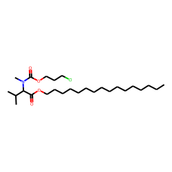 DL-Valine, N-methyl-N-(3-chloropropoxycarbonyl)-, hexadecyl ester