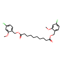 Sebacic acid, di(2-methoxy-4-chlorobenzyl) ester