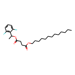 Succinic acid, 1-(2,6-difluorophenyl)ethyl tridecyl ester