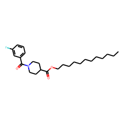 Isonipecotic acid, N-(3-fluorobenzoyl)-, dodecyl ester