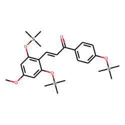 Chalcone, 2',6',4-trihydroxy-4'-methoxy, tris-TMS