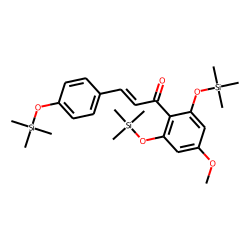 Chalcone, 2',4,6'-trihydroxy-4'-methoxy, TMS