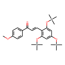 Chalcone, 2',4',6'-trihydroxy-4-methoxy, TMS