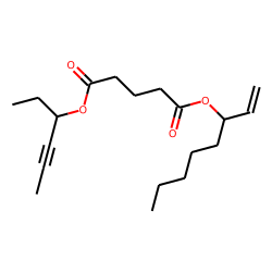 Glutaric acid, oct-1-en-3-yl hex-4-yn-3-yl ester