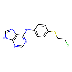 Purine, 6-[p-(beta-chloroethylthio)anilino]-