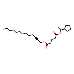 Glutaric acid, 1-cyclopentylethyl tridec-2-yn-1-yl ester