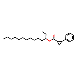 Cyclopropanecarboxylic acid, trans-2-phenyl-, tetradec-3-yl ester