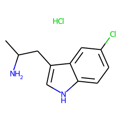 Indole, 3-(2-aminopropyl)-5-chloro-, hydrochloride
