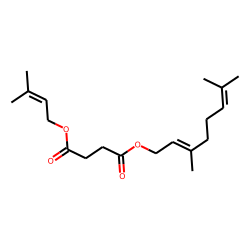 Succinic acid, 3-methylbut-2-en-1-yl neryl ester