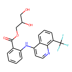Benzoic acid, 2-(8'-trifluoromethyl-4'-quinolylamino)-, 2,3-dihydroxypropyl ester
