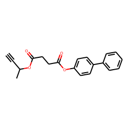 Succinic acid, but-3-yn-2-yl 4-biphenyl ester