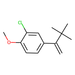 Benzene, 2-chloro-4-(2,2-dimethyl-1-methylenepropyl)-1-methoxy-
