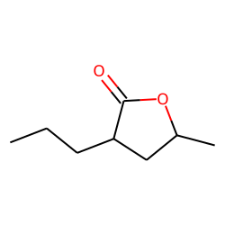 Pentanoic acid, 4-hydroxy-2-propyl, lactone, # 1