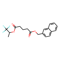 Glutaric acid, 1,1,1-trifluoroprop-2-yl (2-naphthyl)methyl ester