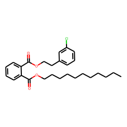 Phthalic acid, 2-(3-chlorophenyl)ethyl undecyl ester