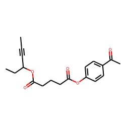 Glutaric acid, hex-4-yn-3-yl 4-acetylphenyl ester